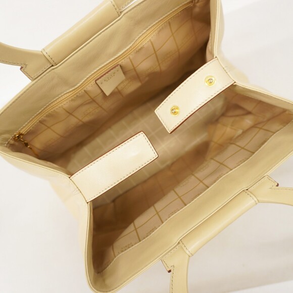 Celine tote bag leather ivory women's - Picture 4 of 12